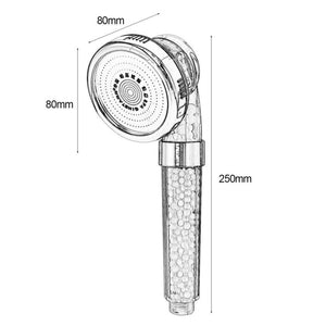 PebbleStream™ High-Pressure Ionic Shower Head